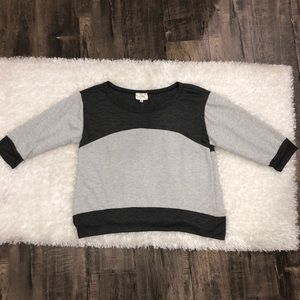 Dark & light gray pull on top